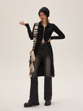 I'M ONE Women's temperament double zipper head slim fit version of the dress winter new dresses